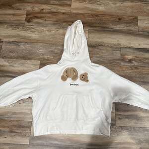 Buy Palm Angels PA Bear Hoody 'White/Brown' - PMBB058C99FLE0010360